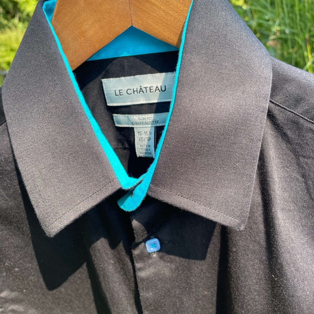Le Château Black Shirt with Accents